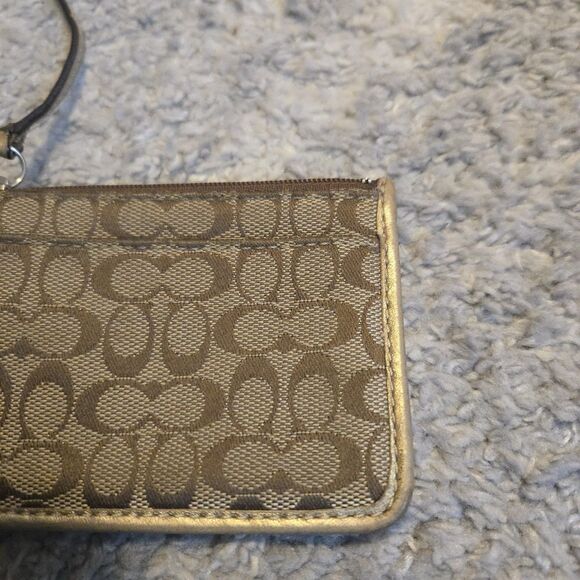 Vintage Coach Signature C Keychain Coin Purse Pouch Y2K Card Holder - Picture 3 of 6